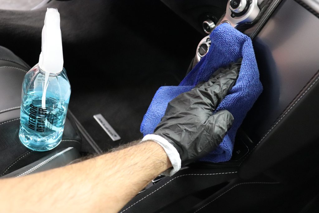 Leather & Fabric Care detailing at Izunan Cleaning Calgary